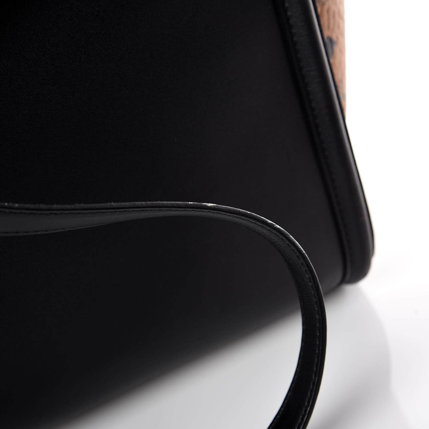 MCM Calfskin Visetos Medium Kathy Tote Black 16 of 21