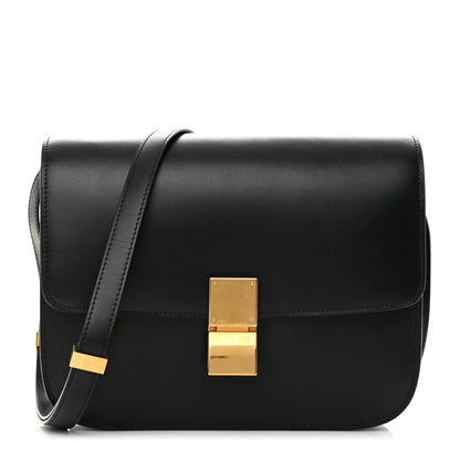 Celine Box Calfskin Medium Classic Box Flap Bag Black 1 of 16