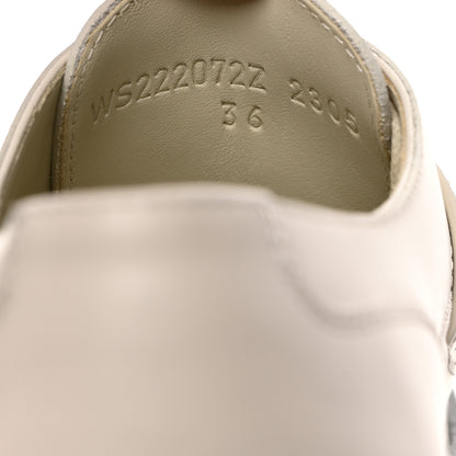 Hermes Glossed Calfskin First Derby 36 Beige Glaise 7 of 9