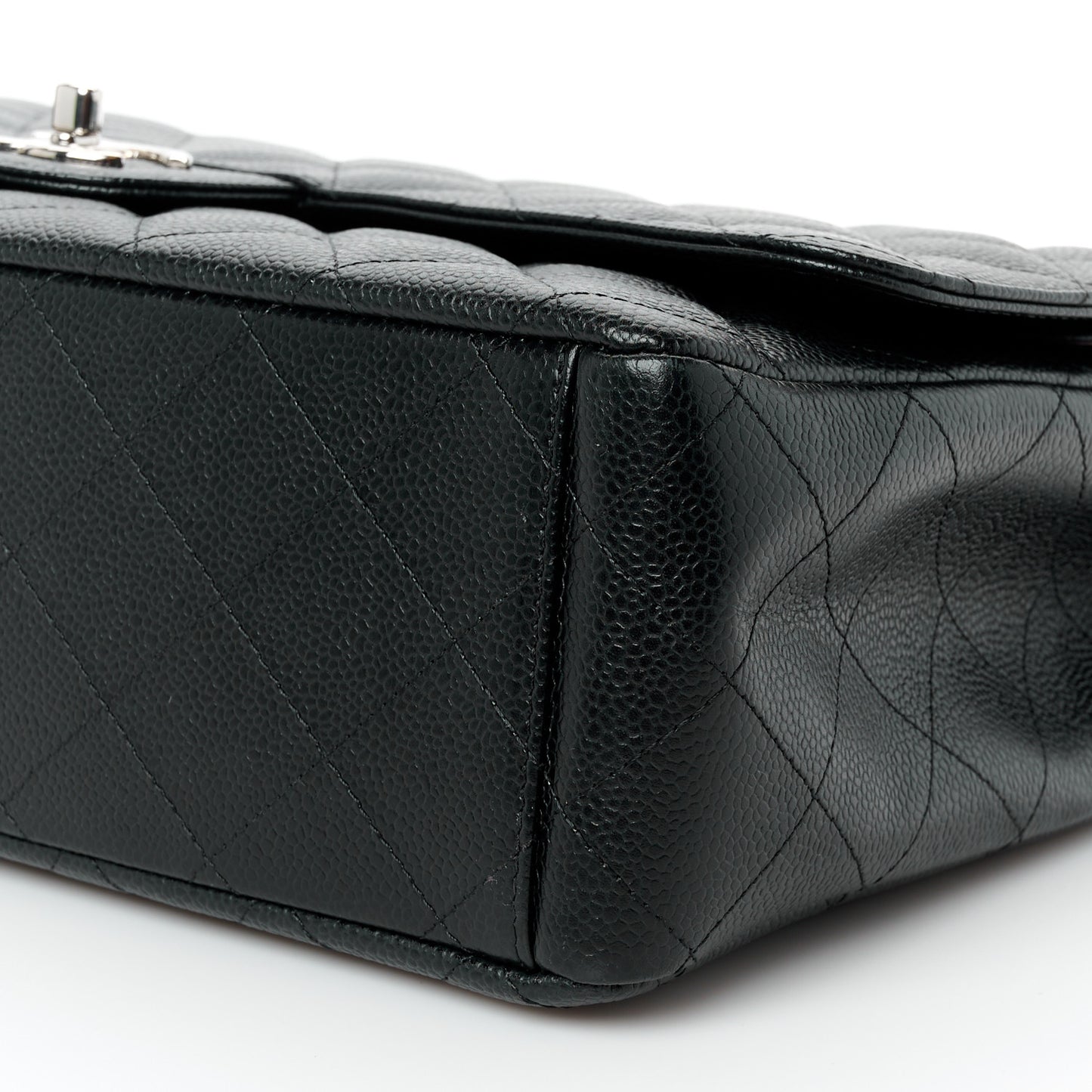 Caviar Quilted Maxi Double Flap Black