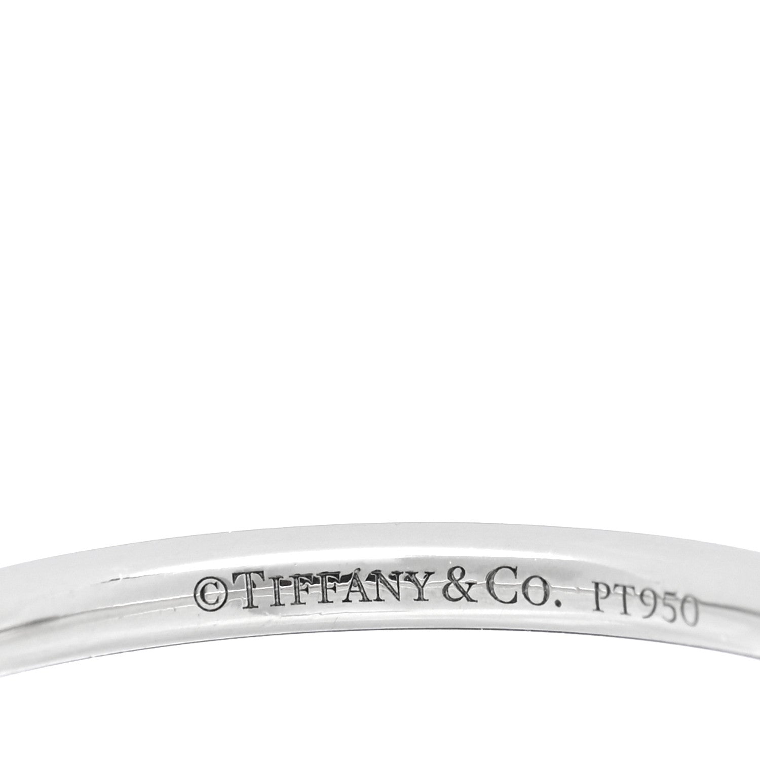 Tiffany Platinum Diamond .15ct Princess Cut Diamond Engagement Ring 49 4.75 4 of 4