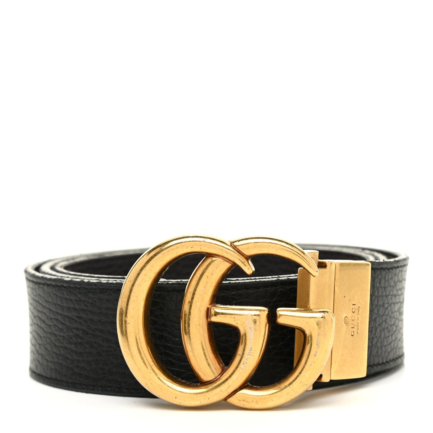 Calfskin Double G Reversible 37mm Belt 95 38 Black Cocoa