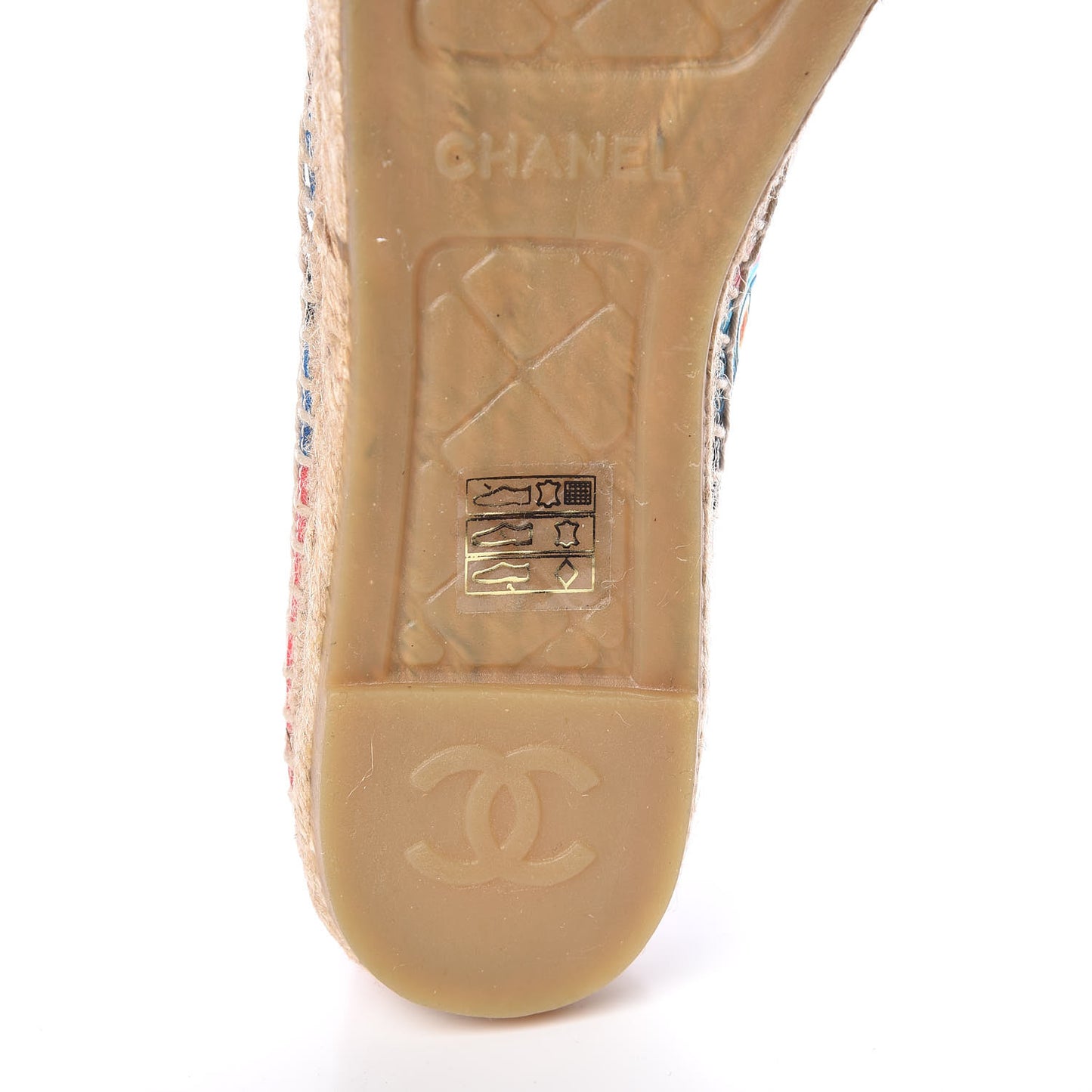 Patent Fabric CC Espadrilles 39 Multicolor Black