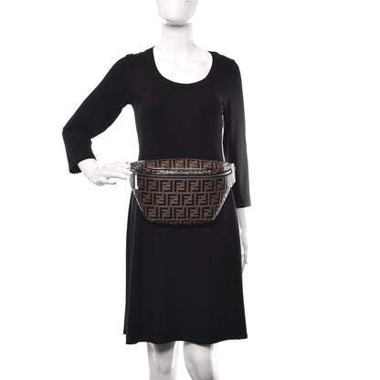 Fendi Vitello Century Bi-Color FF 1974 Embossed Belt Bag Maya Black 2 of 10
