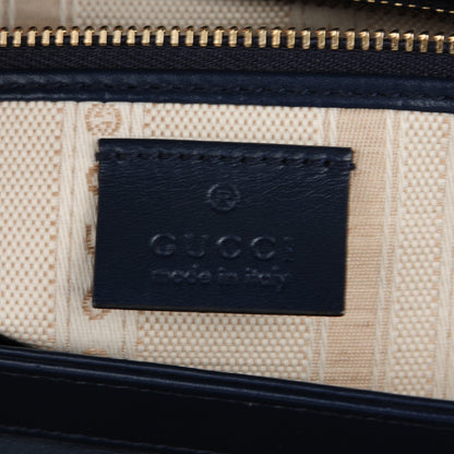 Gucci Hilary Lux Bright Diamante Medium Top Handle Bag Classic Marine 6 of 7