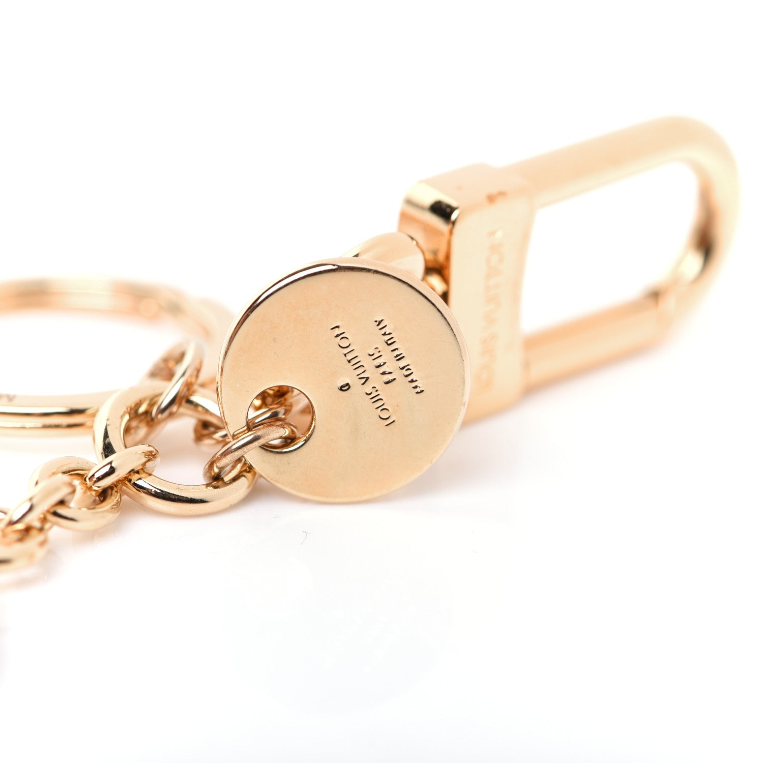 Louis Vuitton LV Circle Bag Charm Key Holder Gold 3 of 3