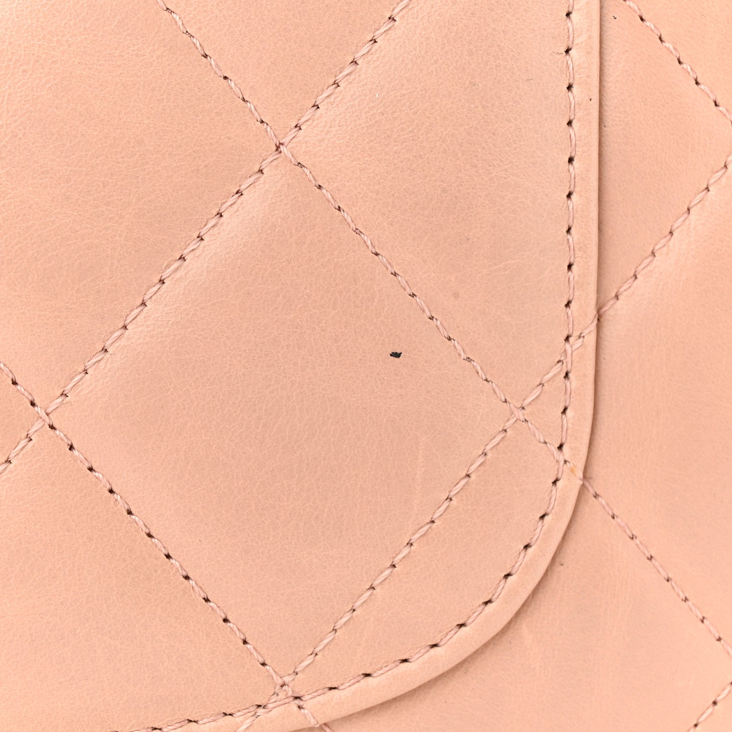 Glazed Calfskin Quilted Small CC Delivery Tote Light Pink