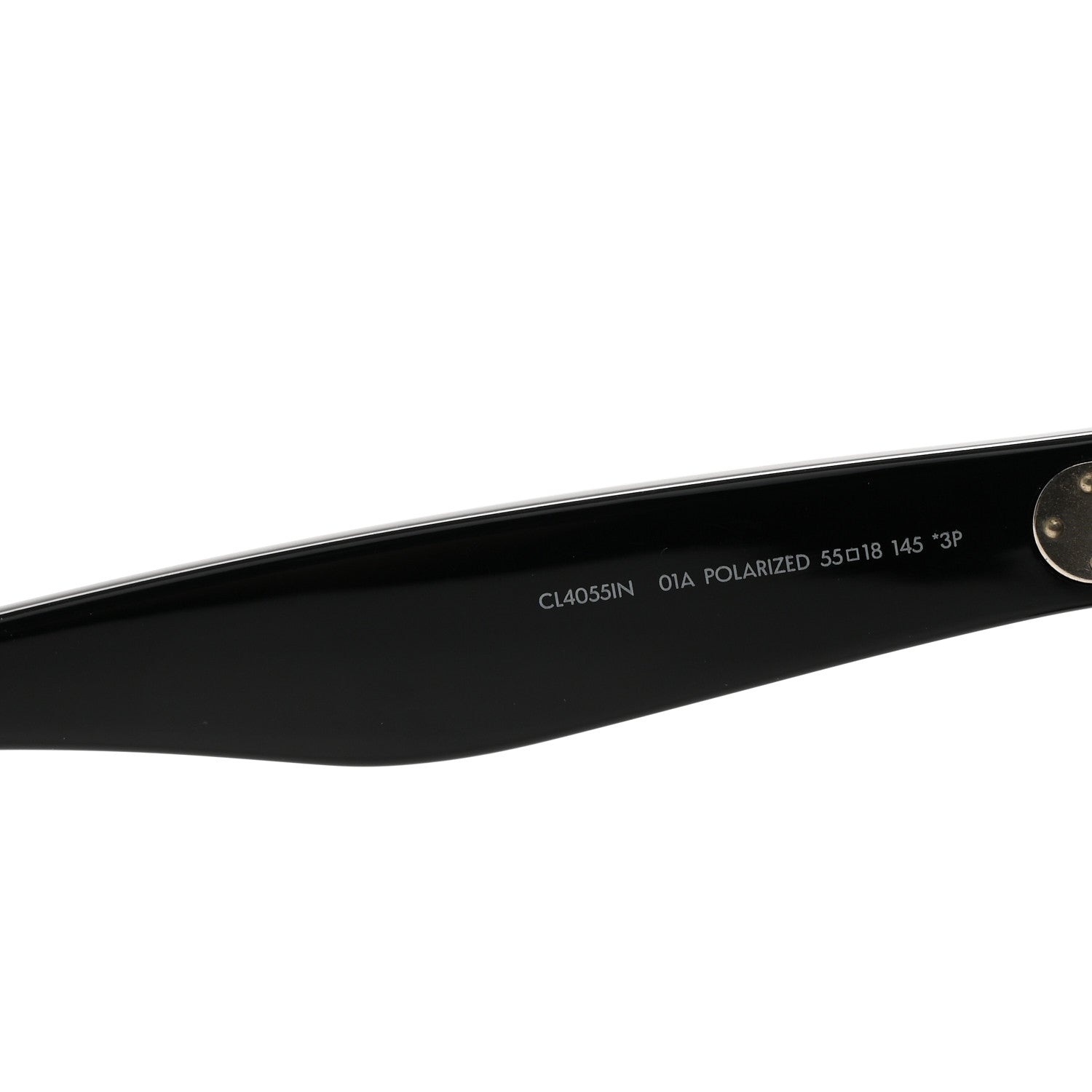 Celine Acetate Polarized Oversized Sunglasses CL4055IN Black 6 of 7