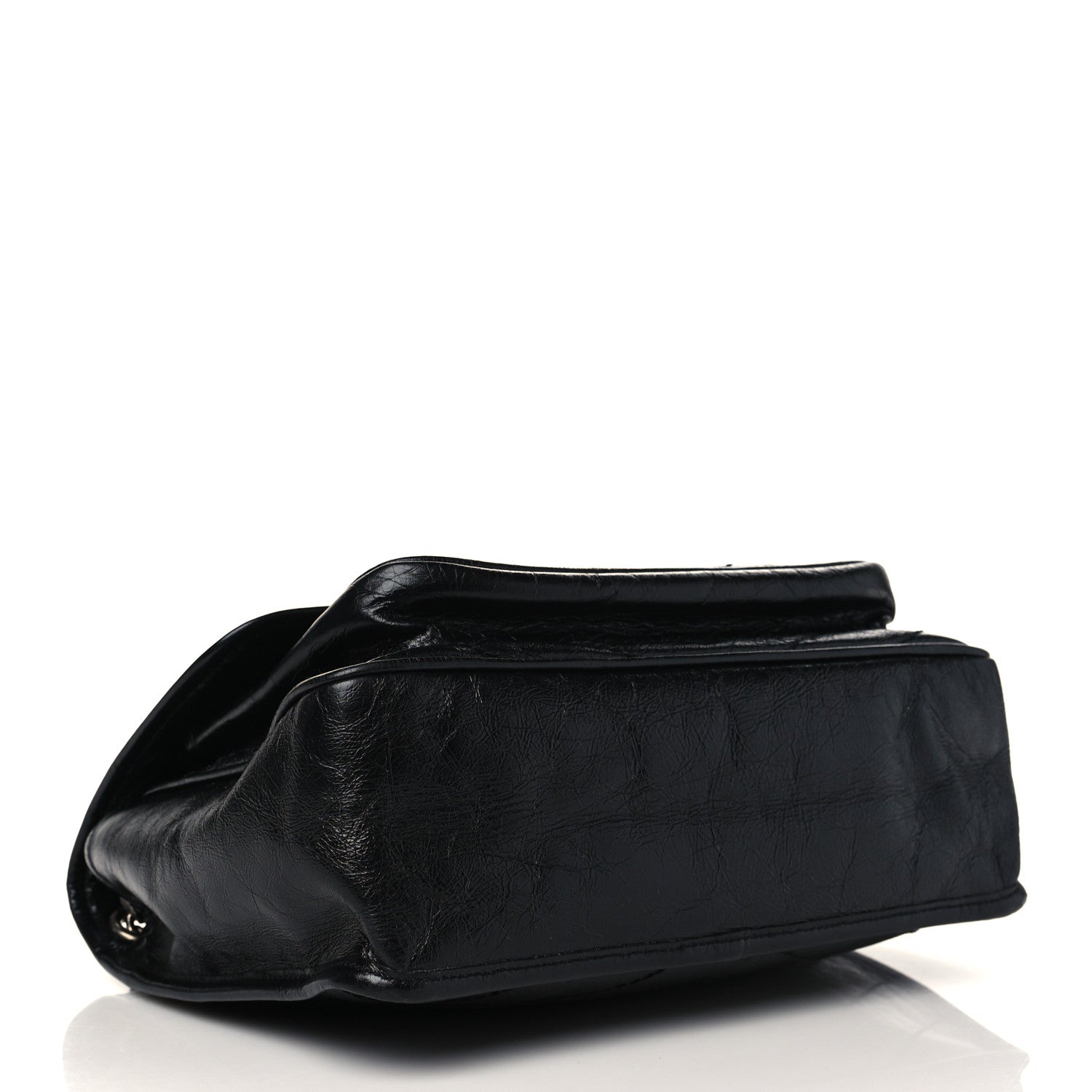 Saint Laurent Crinkled Calfskin Matelasse Monogram Medium Niki Chain Satchel Black 4 of 6