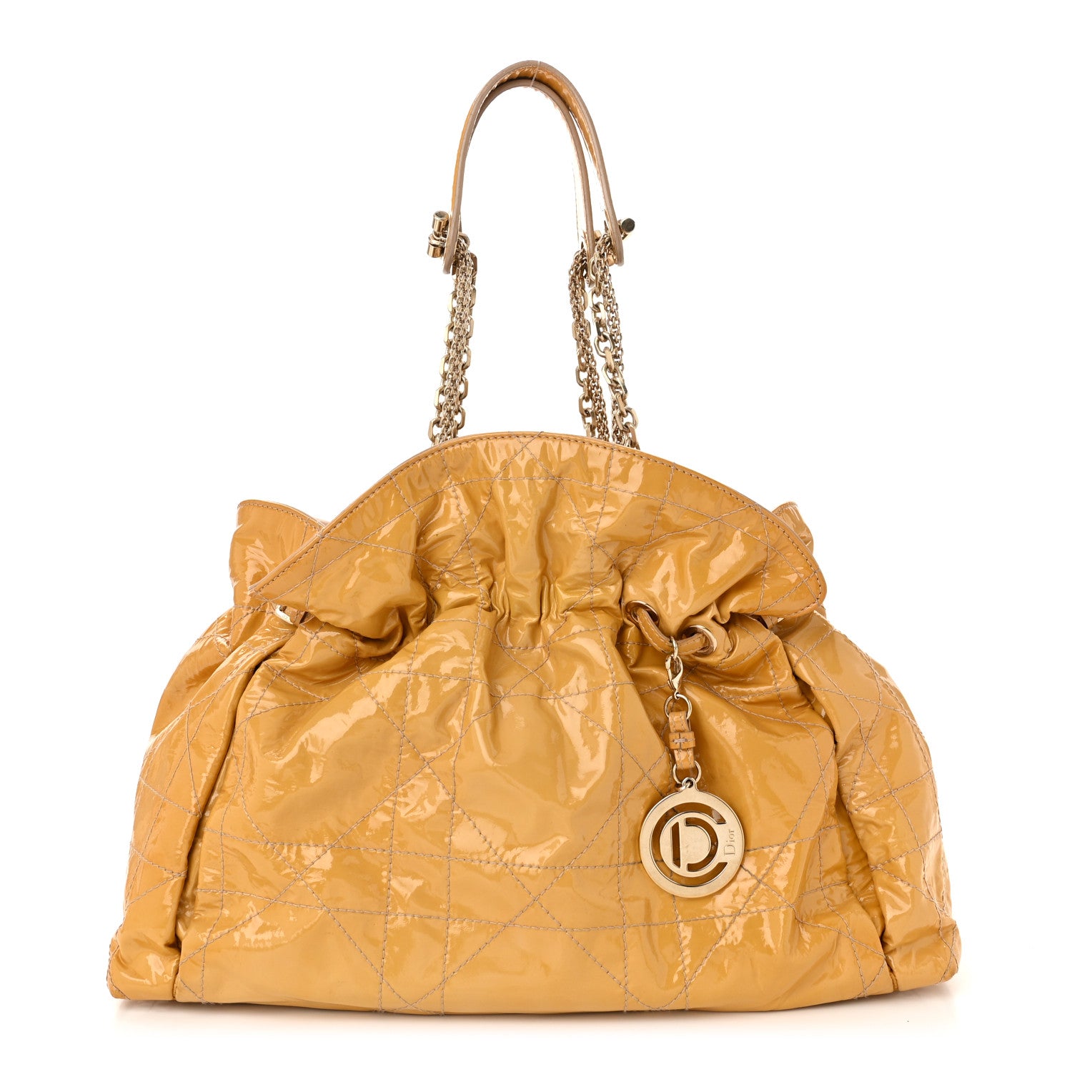 Christian Dior Patent Cannage Medium Le Trente Tote Beige 1 of 13