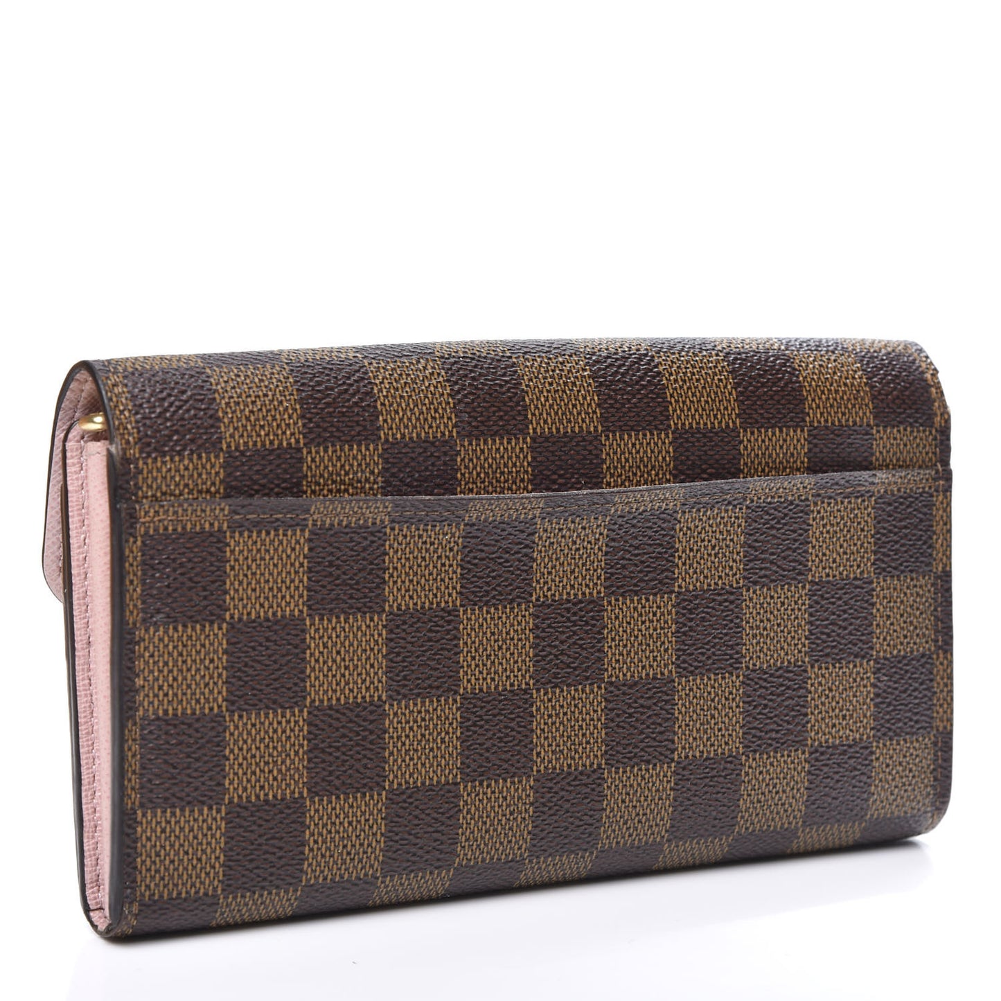 Damier Ebene Sarah Wallet NM Rose Ballerine