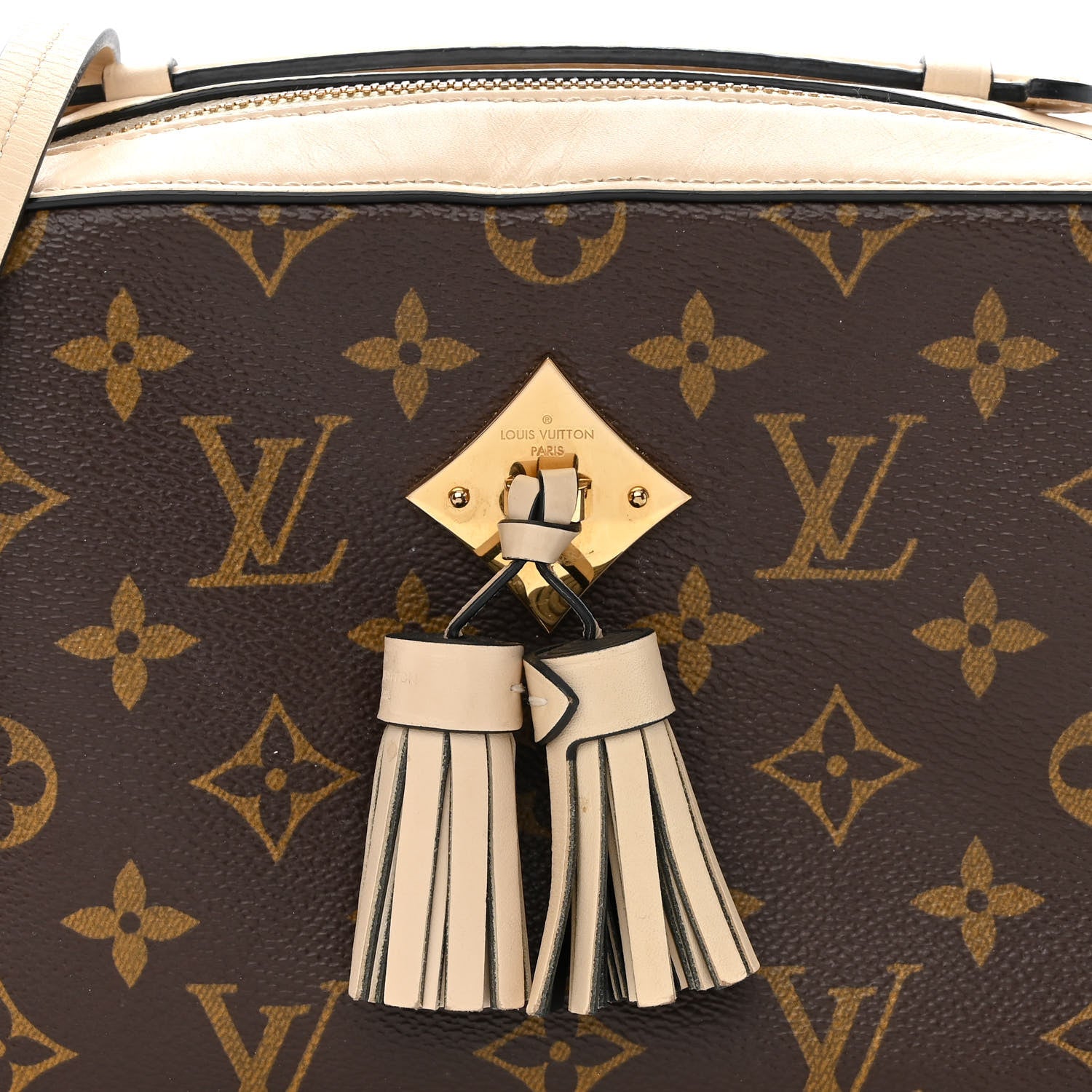 Louis Vuitton Monogram Saintonge Creme 10 of 13