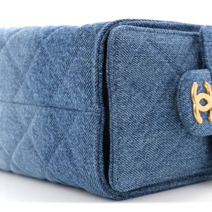 Chanel Washed Denim Quilted Mini Chanel 25 Handbag Blue 11 of 12
