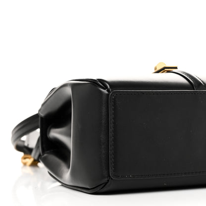 Celine Satinated Calfskin Mini 16 Top Handle Bag Black 10 of 11