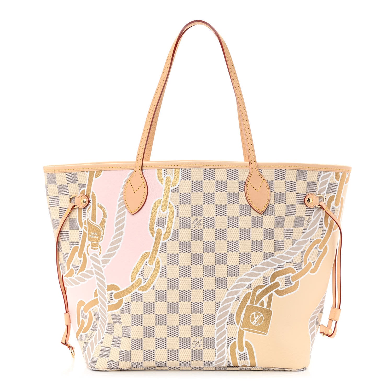Louis Vuitton Damier Azur Nautical Neverfull MM 3 of 11