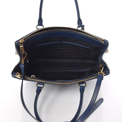 Prada Saffiano Medium Galleria Double Zip Tote Bluette 7 of 17