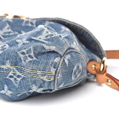 Louis Vuitton Monogram Denim Mini Pleaty Blue 9 of 9