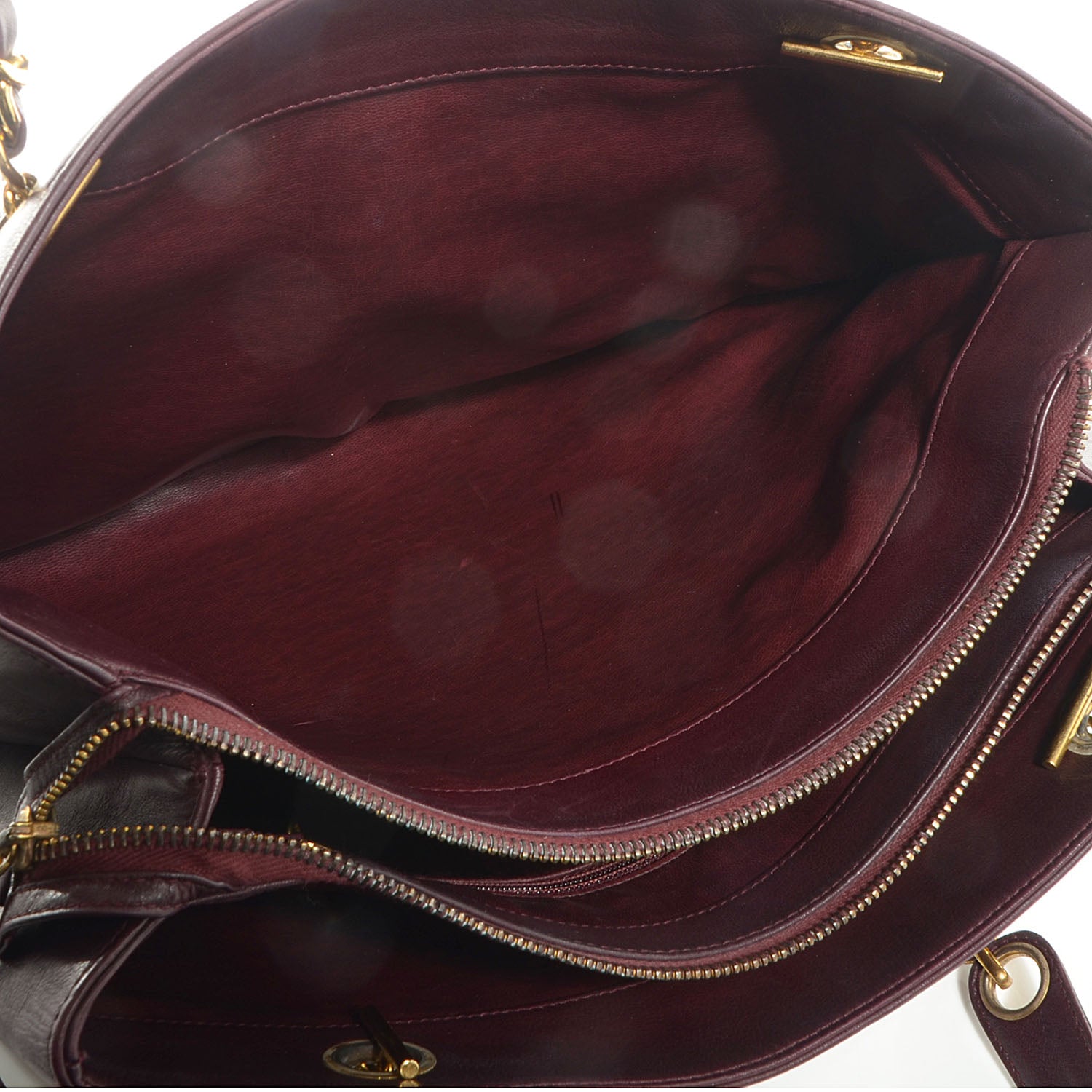 Chanel Calfskin Flap Shoulder Bag Bordeaux 5 of 9