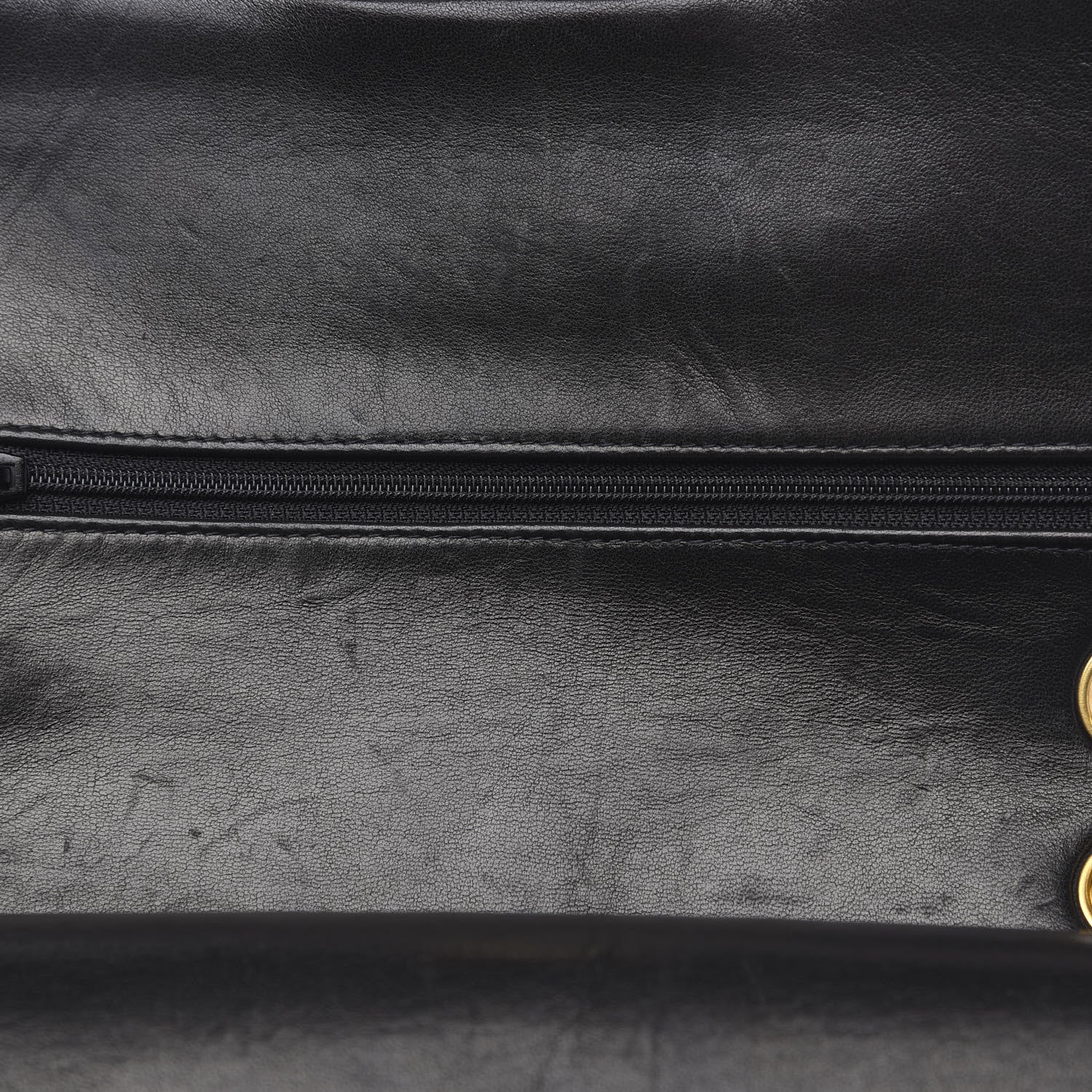 Chanel Lambskin Quilted Medium Double Flap Black 15 of 17