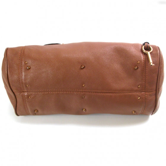 Leather Paddington Satchel Cognac