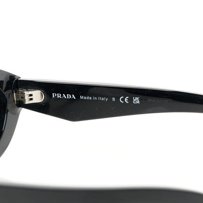 Prada Acetate Oval Sunglasses SPR 26Z Black 6 of 8
