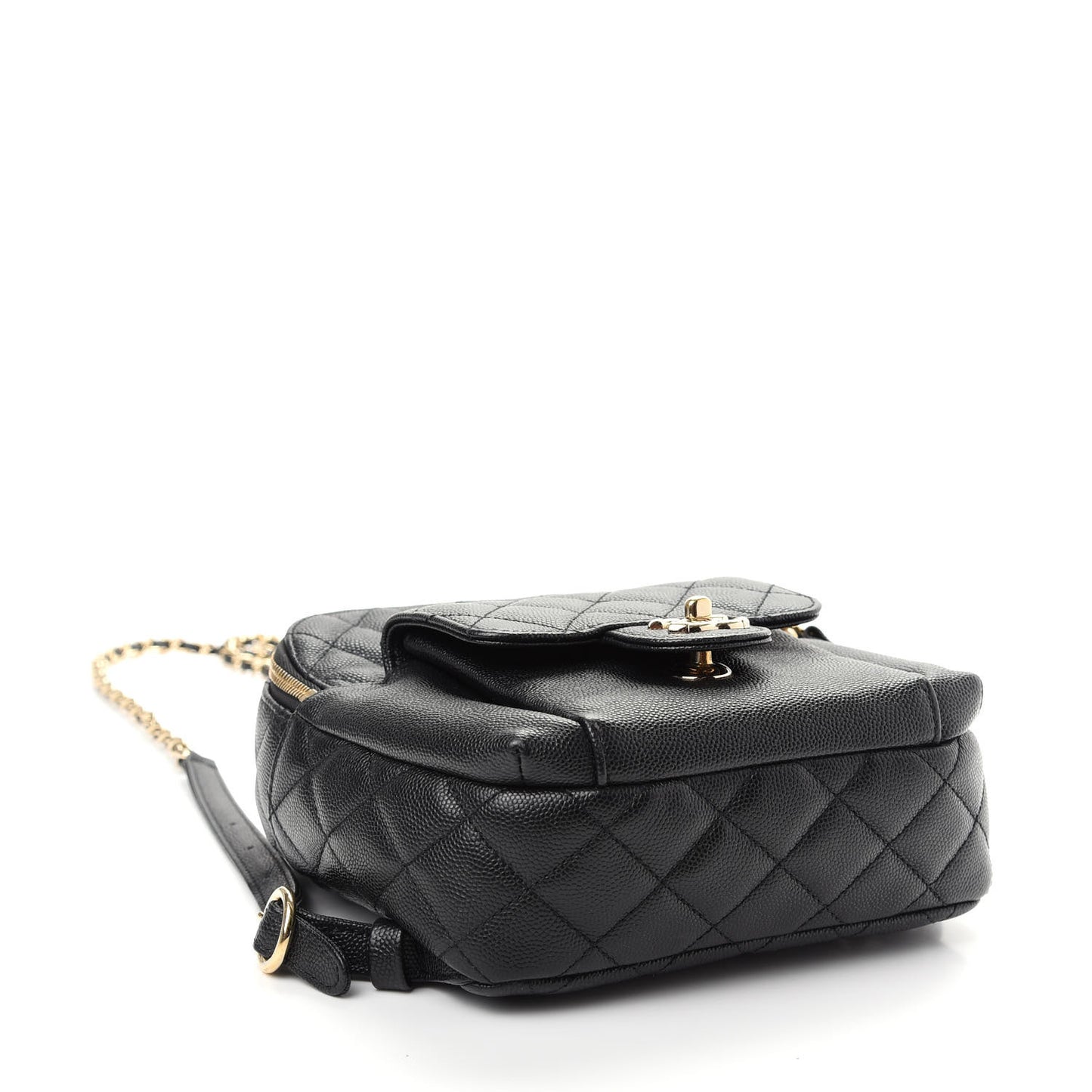 Caviar Quilted Small CC Day Backpack Black