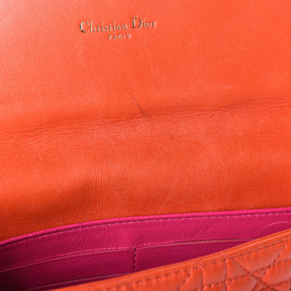 Christian Dior Lambskin Cannage Miss Dior Promenade Pouch Vermillion 10 of 10