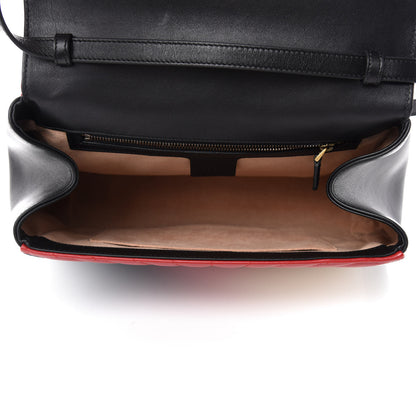 Gucci Calfskin Bamboo Trapuntata Queen Margaret Top Handle Bag Blue Agata Hibiscus Red Mystic White Sugar Pink 5 of 10