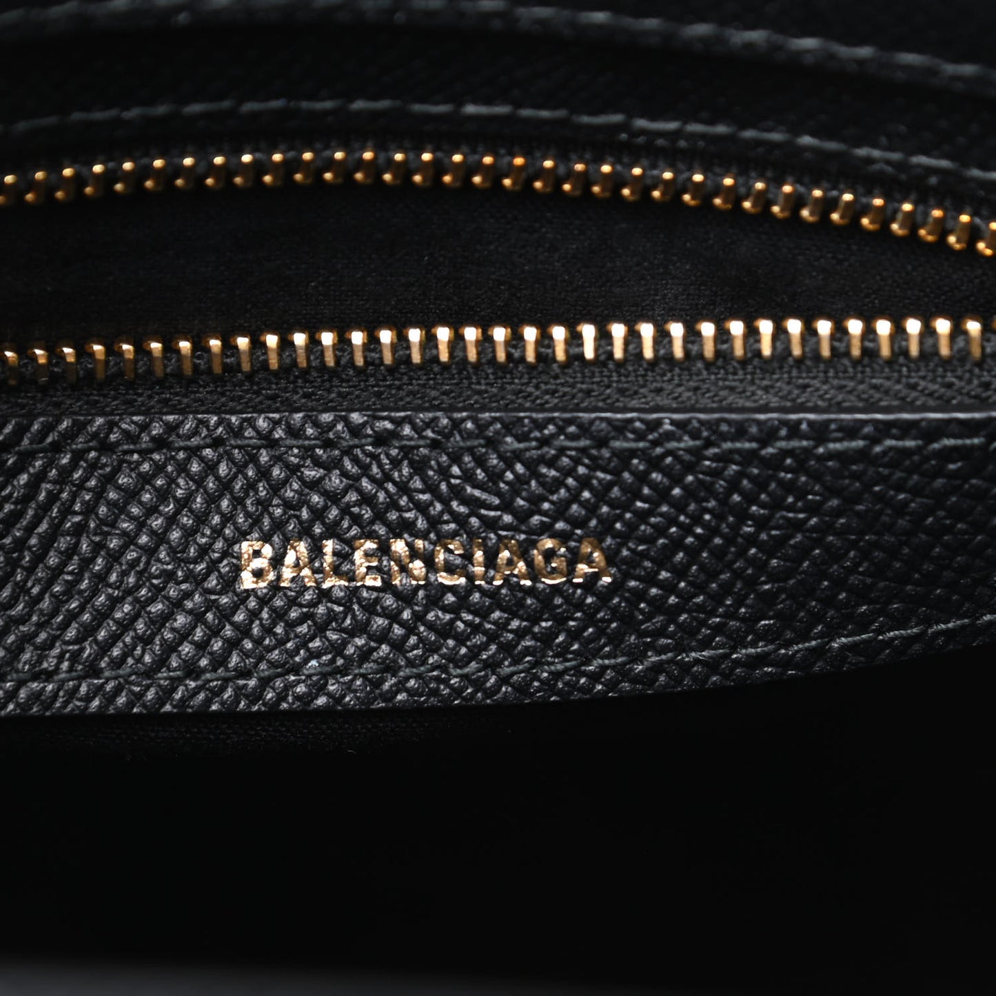 Grained Calfskin Ville Aj Tote XXS Black