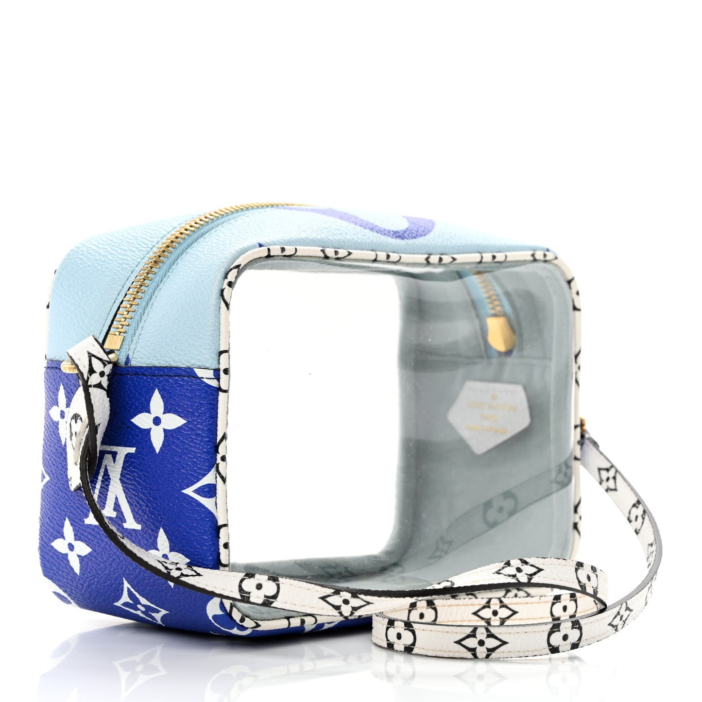 Monogram Giant Hawaii Beach Pouch Blue