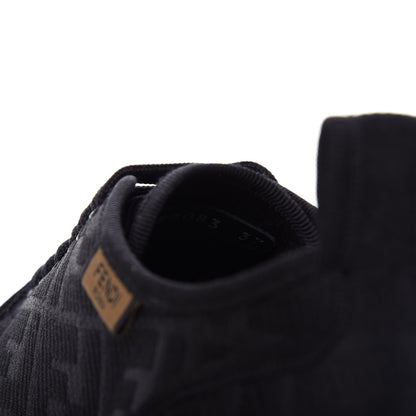 Fendi Corda FF Promenade Low Top Sneakers 37 Black 10 of 11