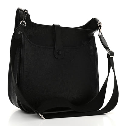 Hermes Taurillon Clemence Evelyne III GM Black 3 of 11