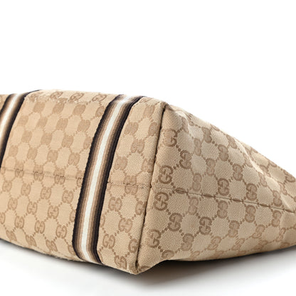 Gucci Monogram Medium Jolicoeur Tote Metallic 9 of 13