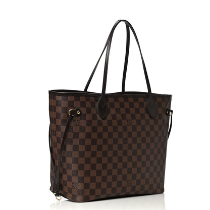 Louis Vuitton Damier Ebene Neo Neverfull MM Rose Ballerine 3 of 11