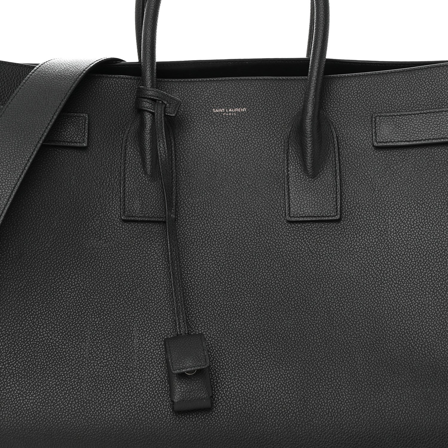 Saint Laurent Grained Calfskin Large Sac De Jour Carryall Black 8 of 16