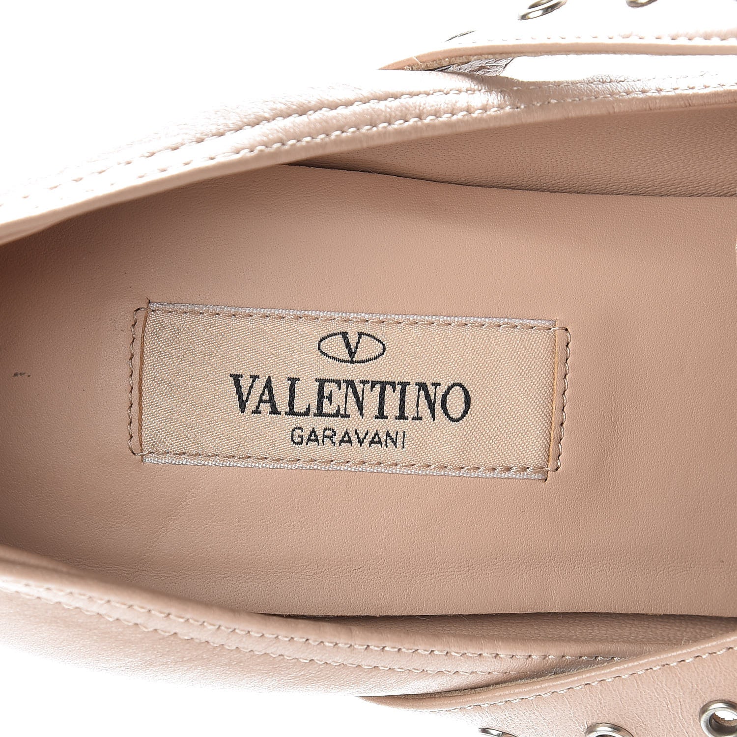 Valentino Garavani Nappa Love Latch Cross Strap 100mm Pumps 38 Poudre 6 of 10