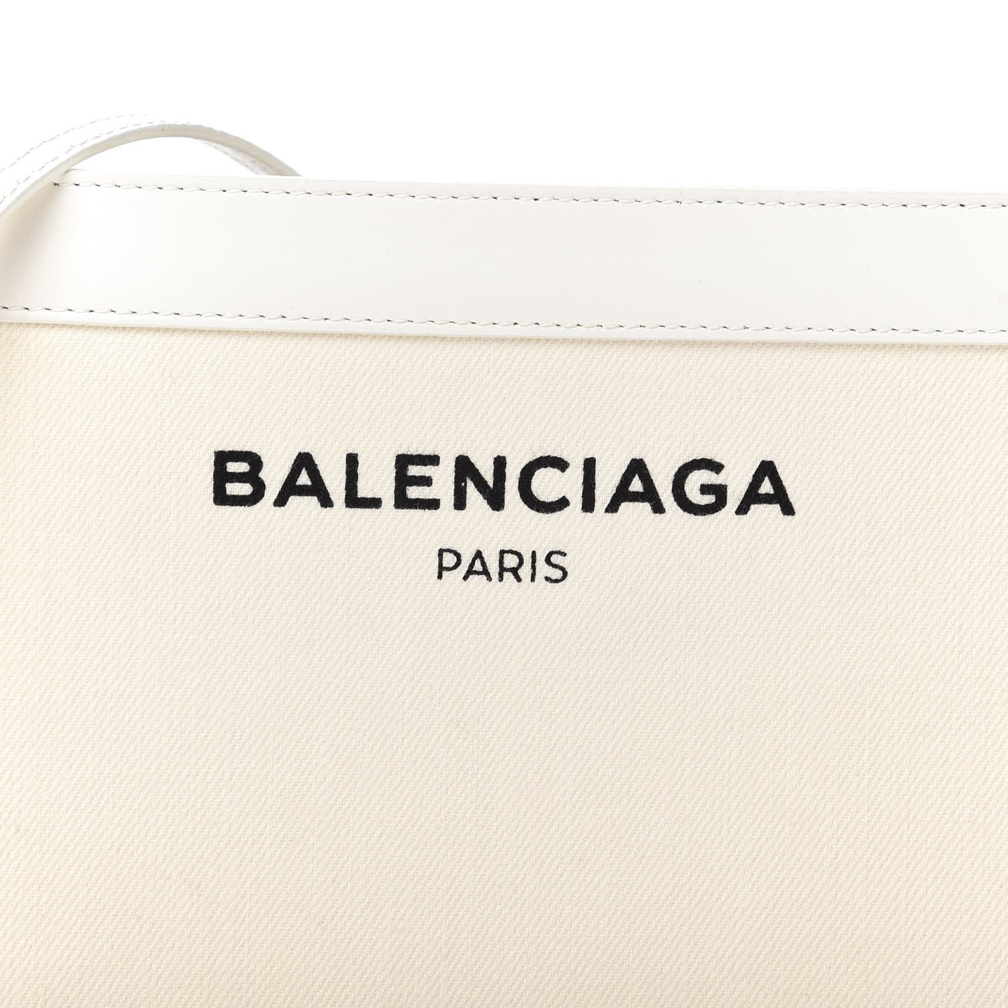 Cotton Canvas Pochette Crossbody Bag White