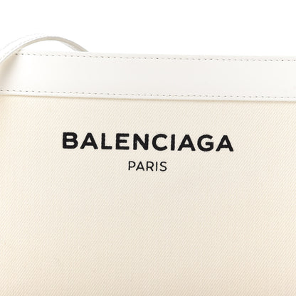 Balenciaga Cotton Canvas Pochette Crossbody Bag White 10 of 10