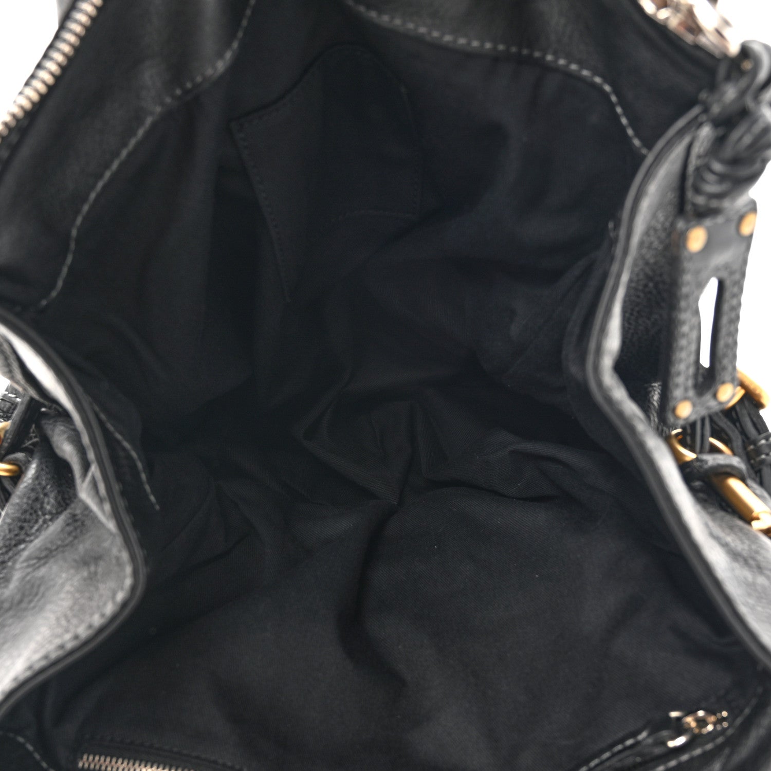 Chloe Grained Calfskin Paddington Tote Black 5 of 9