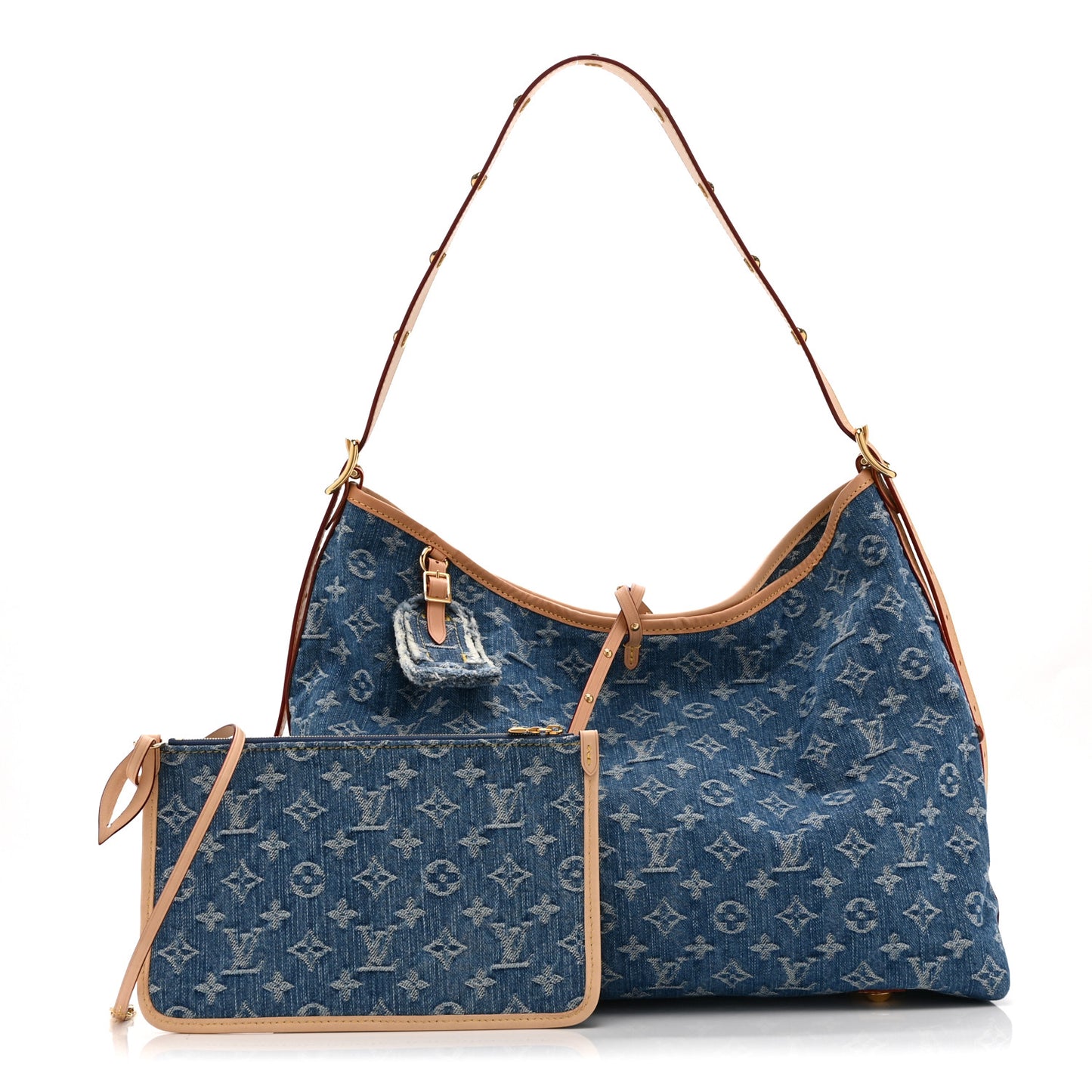 Monogram Denim CarryAll MM Blue