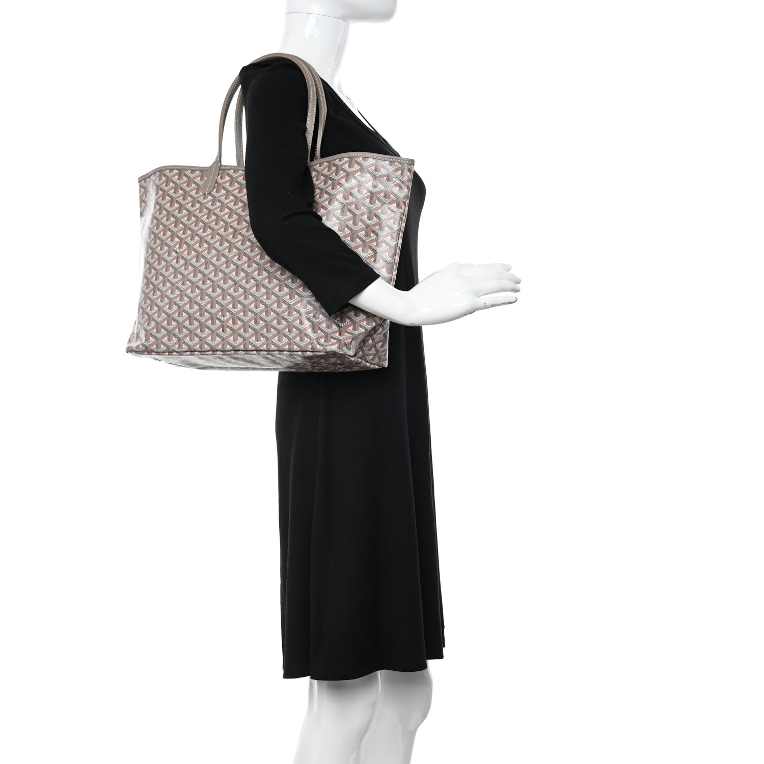 Goyard Goyardine Saint Louis Claire Voie PM Grege Powder Pink 2 of 12