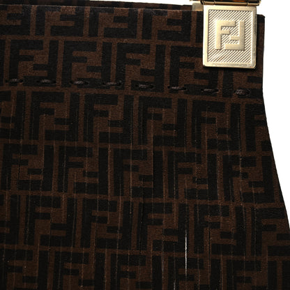 Fendi Suede Plexiglass FF Mesh Fendi Sunny Tote Bag Sigaro Moro 8 of 11