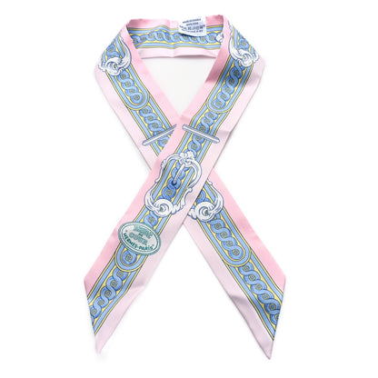 Hermes Silk Bride De Cour Twilly Rose Pale Ciel 1 of 3