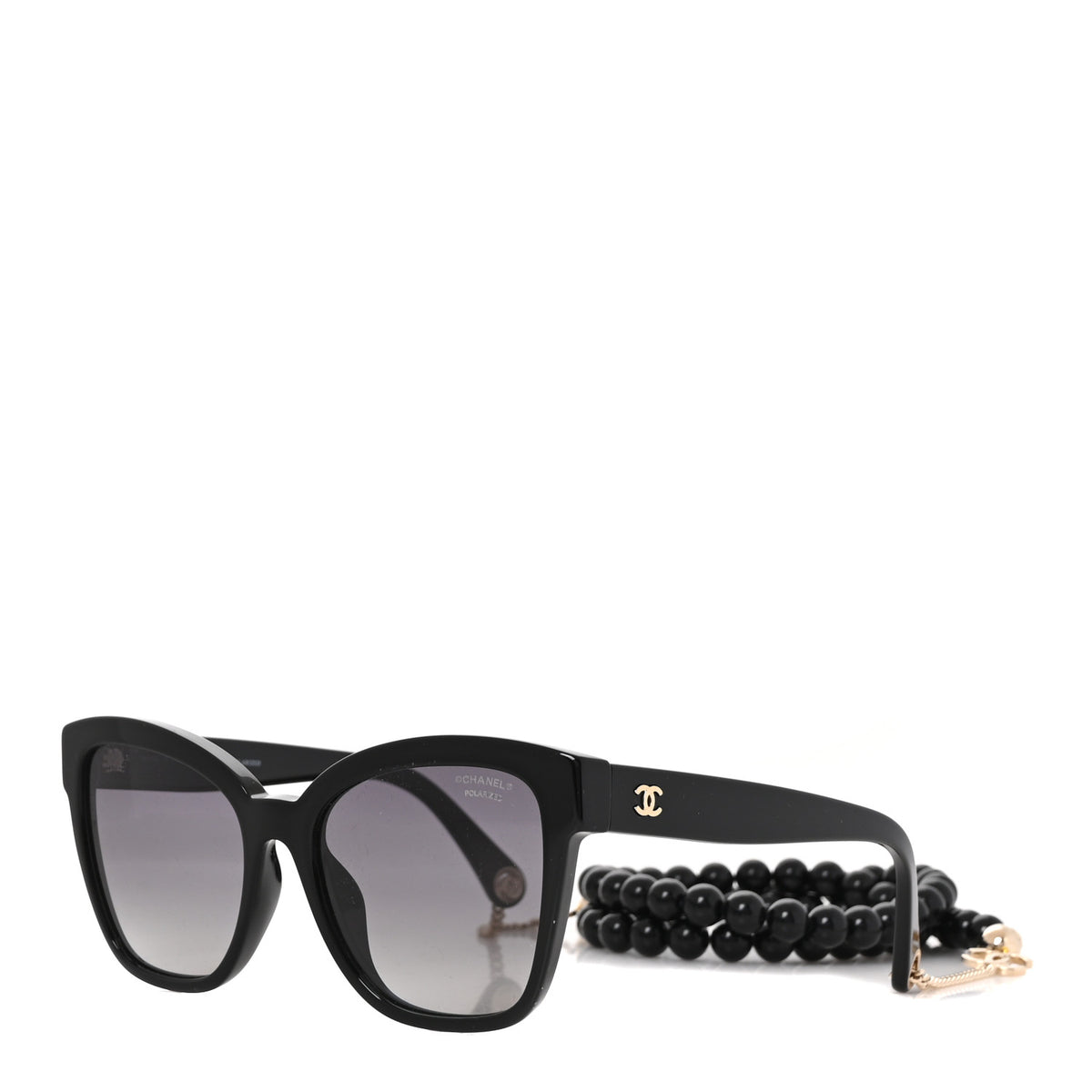 Chanel Acetate Chain Square Sunglasses 5487-A Black 1 of 8