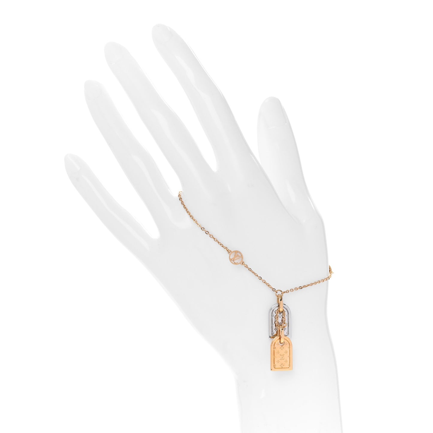 Brass Nanogram Bracelet Silver Gold