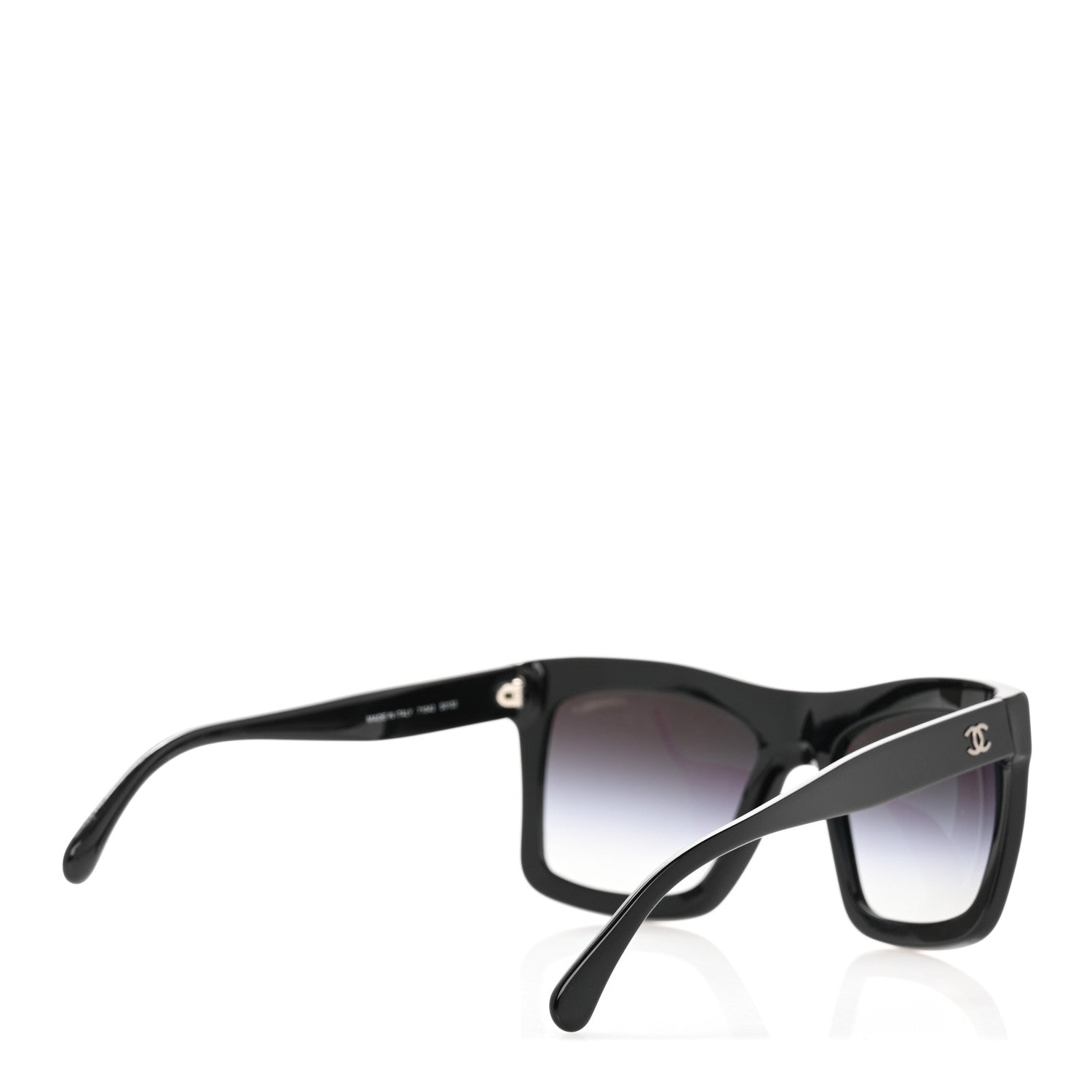 Chanel Acetate Oversized Square Sunglasses 71042 Black 1706192