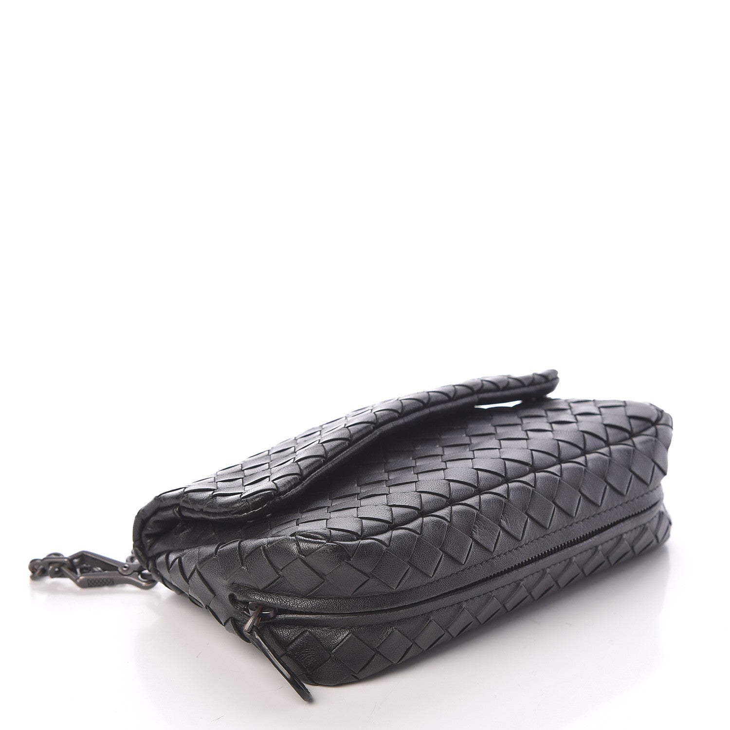 Bottega Veneta Nappa Intrecciato Mini Messenger Bag Black 4 of 9