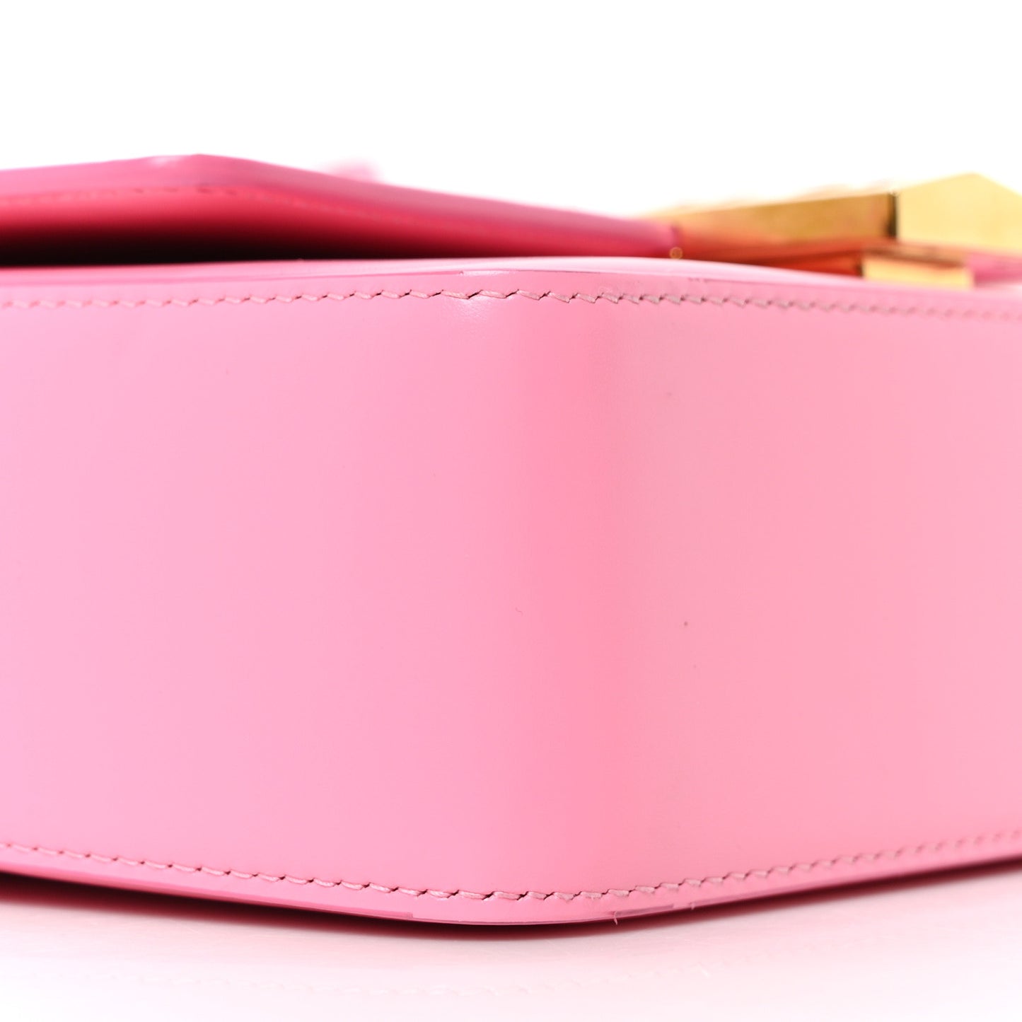 Box Calfskin Medium 4G Cube Chain Shoulder Bag Bright Pink