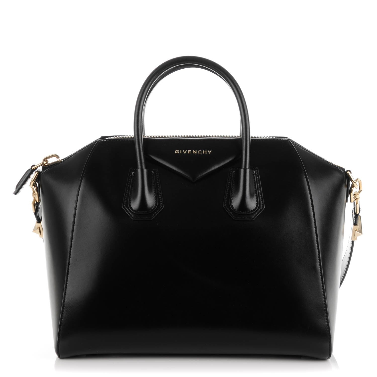 Givenchy Shiny Lord Calfskin Medium Antigona Black 1 of 7