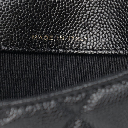 Chanel Caviar Fabric Quilted Foldable Tote With Chain Black Multicolor 8 of 15